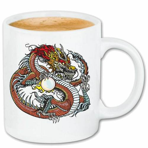 Kaffeetasse drache dragon - kaffeetasse,